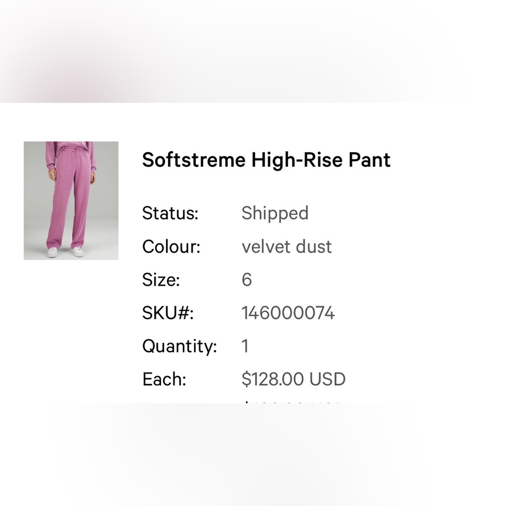 Velvet dust Softstreme high rise pant size 6
